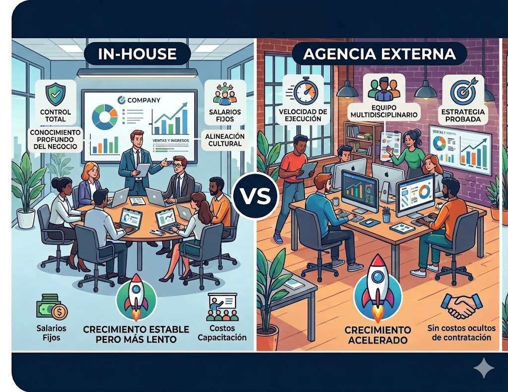 In-house vs agencia externa cuál modelo impulsa más crecimiento real