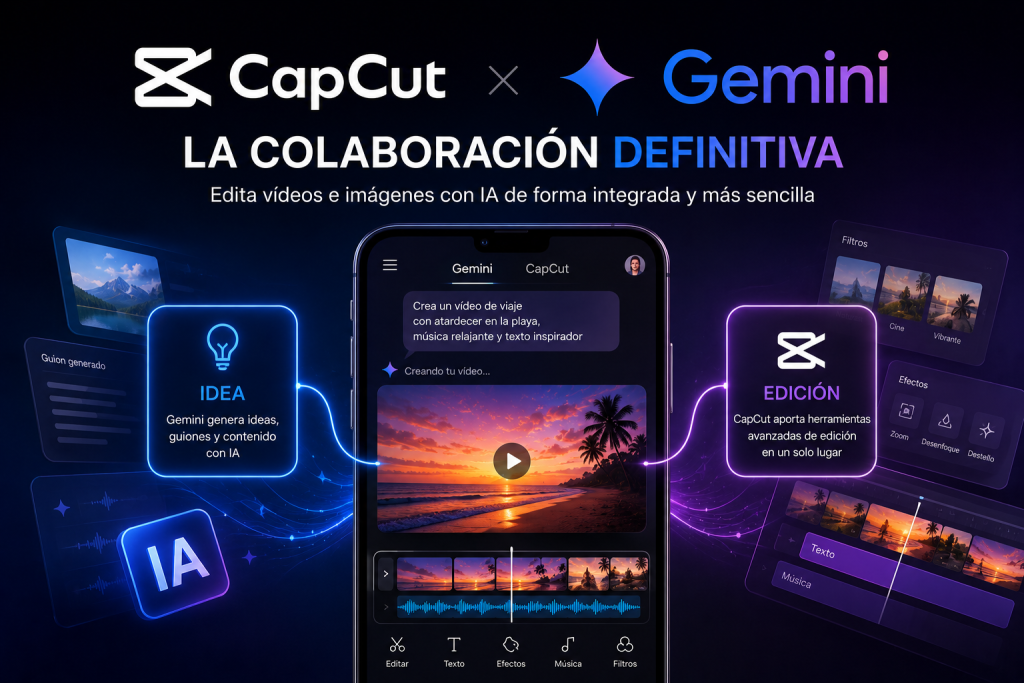 CapCut y Gemini: la alianza que quiere revolucionar la edición de video con IA Todo sobre CapCut y Gemini