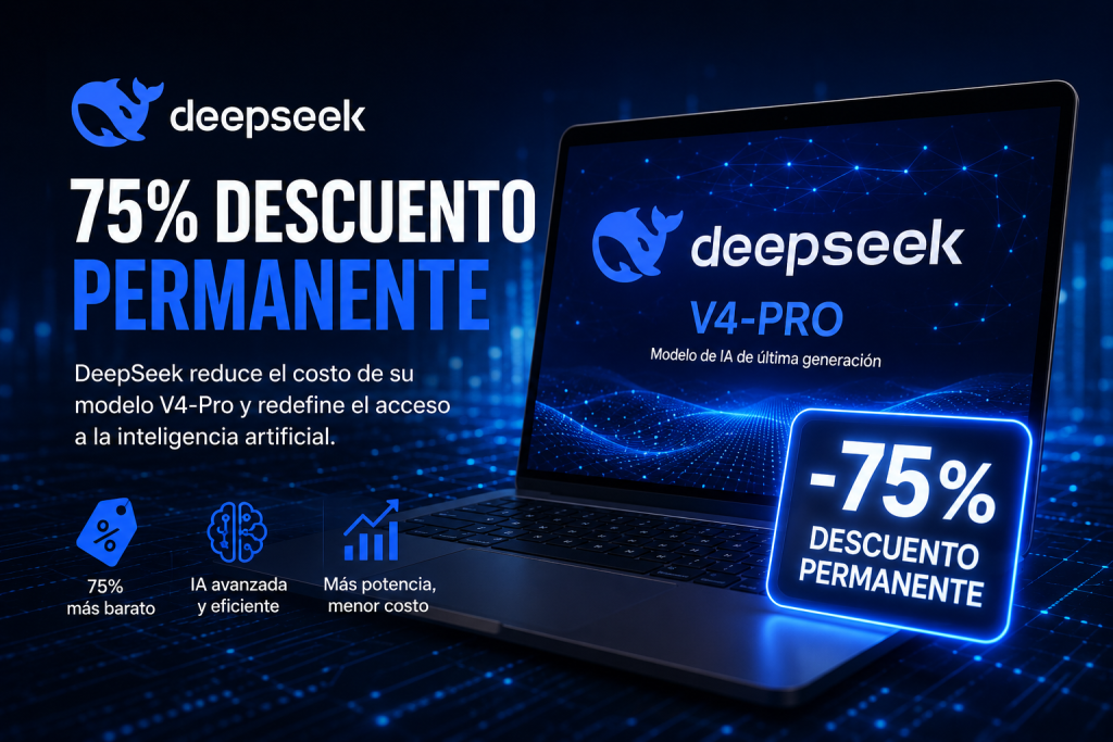 DeepSeek tiene 75% descuento permanente