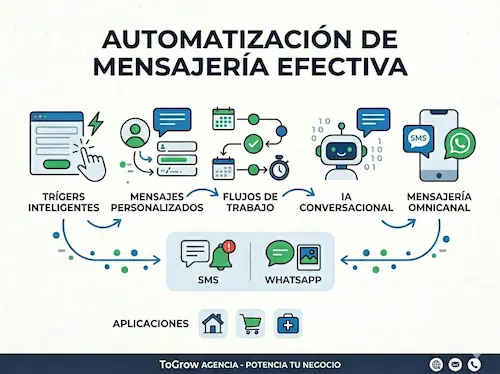 Mensajería multicanal en GoHighLevel: atiende WhatsApp, email, SMS e Instagram desde un panel