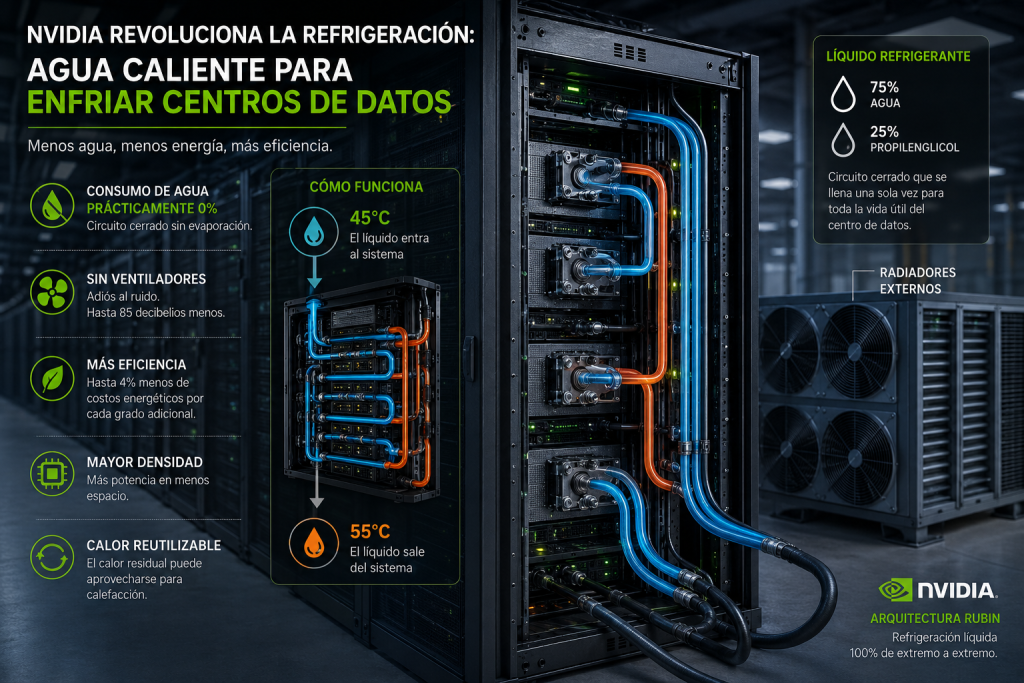 NVIDIA busca enfriar los centros de datos