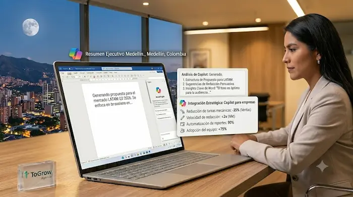 Copilot de Microsoft para empresa: automatiza Word, Excel y Teams con IA El Copilot de Microsoft para empresa revoluciona la creación de documentos. word