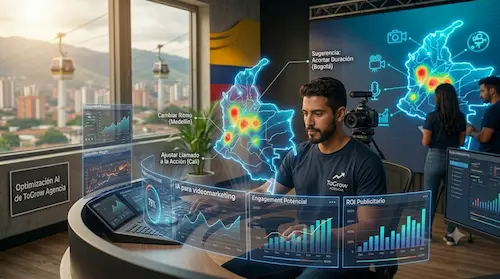 IA para videomarketing: herramientas que usan las marcas colombianas en 2026 IA para videomarketing, Plataformas de optimización y analítica