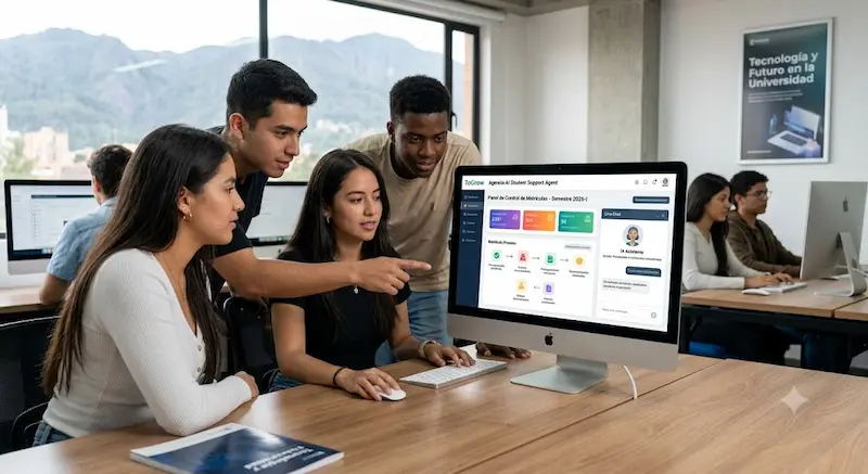 Agentes IA para el sector educativo: automatiza inscripciones y seguimiento estudiantil Inscripciones en piloto automático, Agentes IA para colegios y universidades