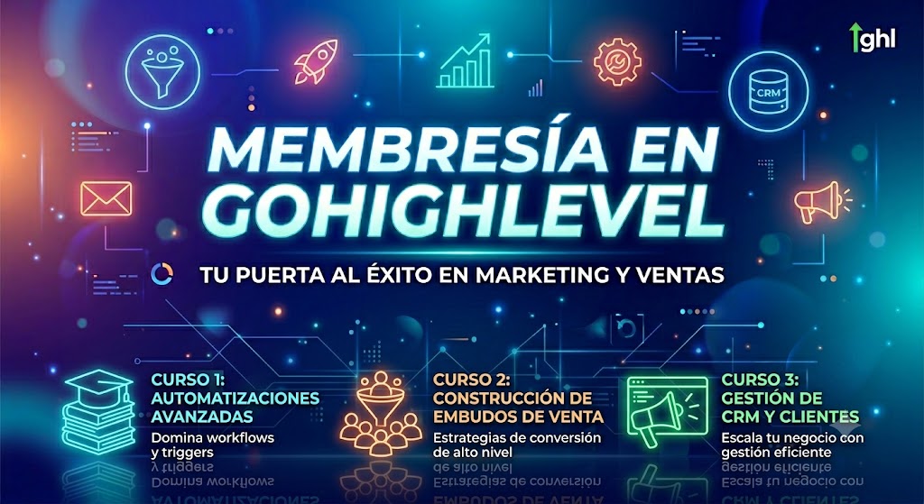 Membresías y cursos en GoHighLevel: cómo monetizar tu conocimiento