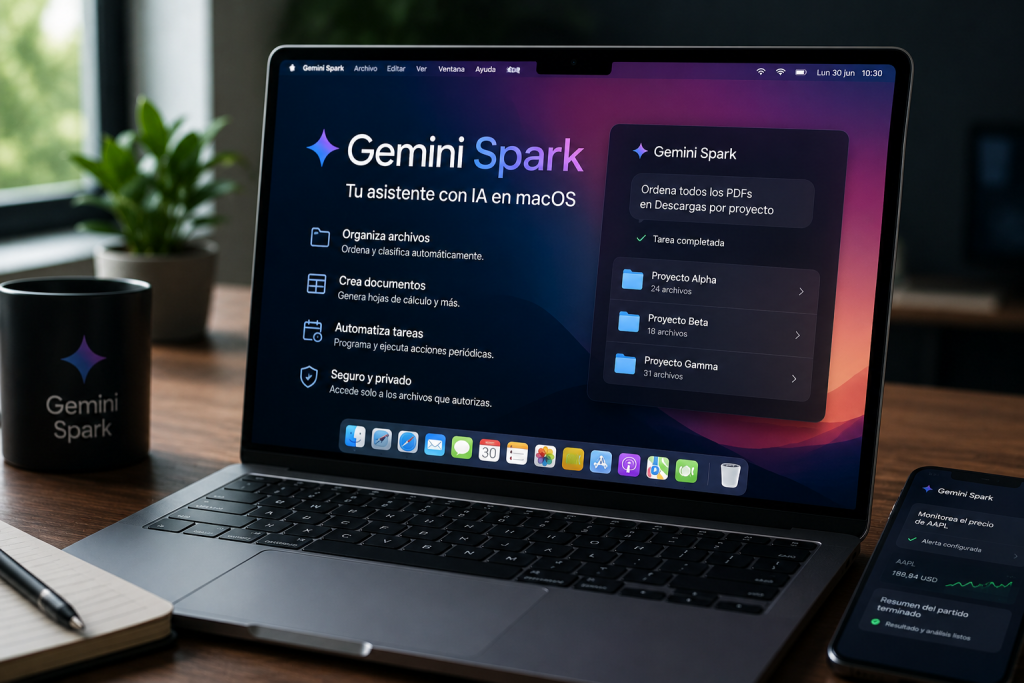 Google lleva Gemini Spark a macOS con automatización inteligente y nuevas integraciones Gemini Spark