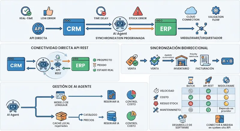 agente ia crm - erp