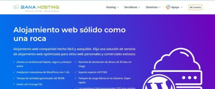 Los 10 Mejores Hosting para WordPress hosting banahosting y sus beneficios para tu web