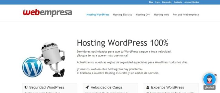 Los 10 Mejores Hosting para WordPress hosting webempresa y sus beneficios para tu pagina web