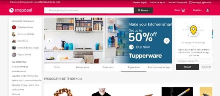 Las 8 Mejores Tiendas Virtuales del Mundo 2025 | Crea Tu E-commerce tienda virtual Snapdeal