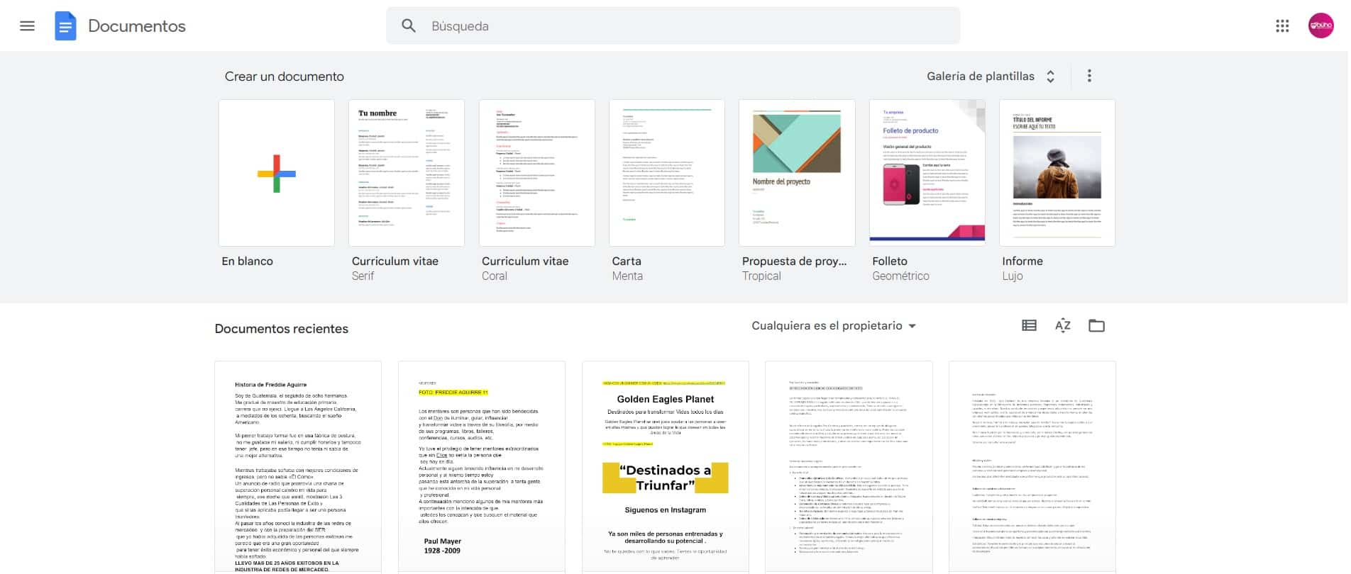 Top 10 herramientas de google para mkt google docs
