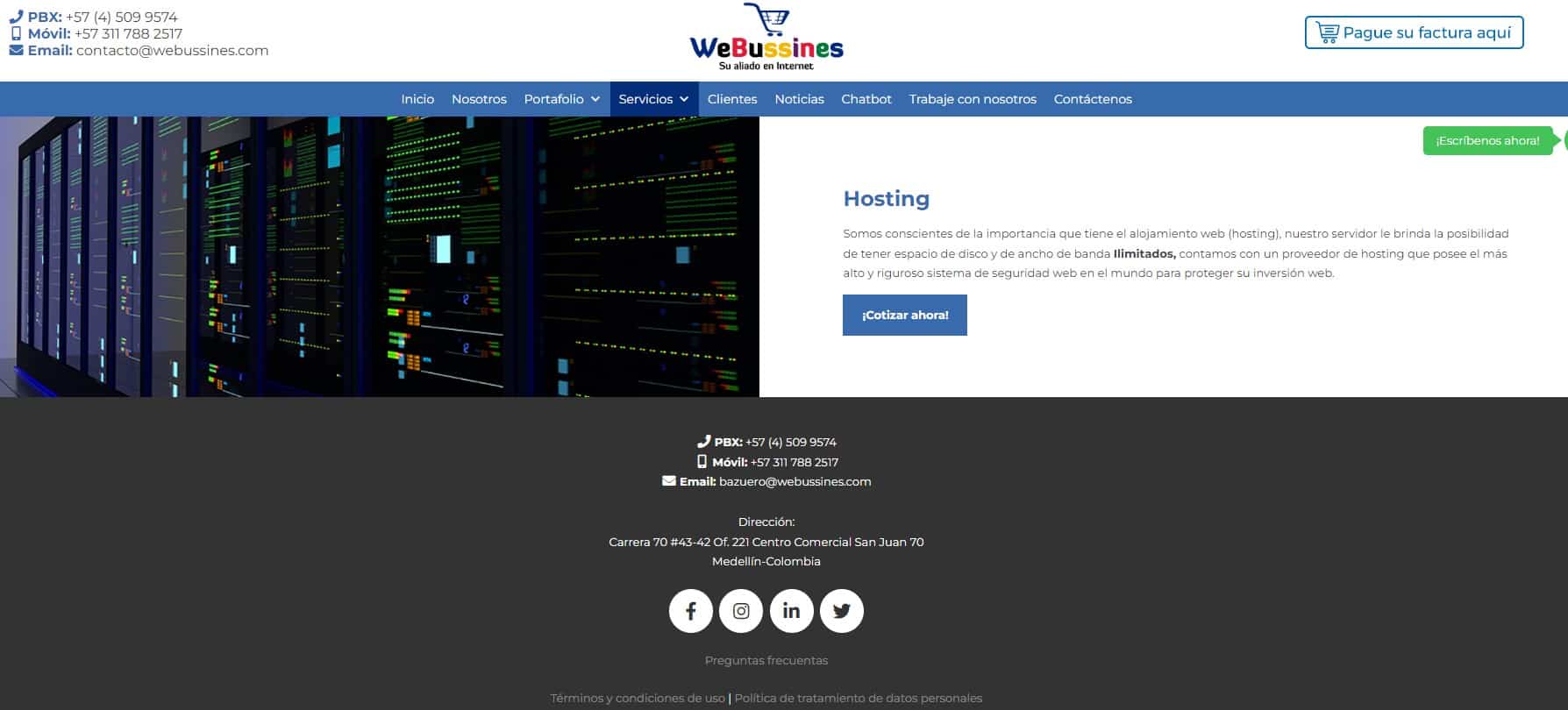 Las 5 mejores Empresas de Hosting en Medellín Las 5 mejores Empresas de Hosting en Medellín