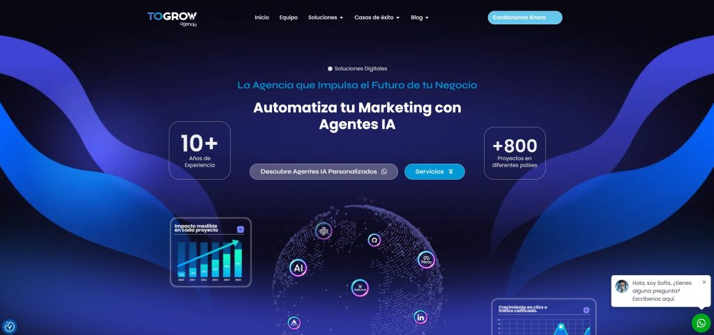togrow agencia IA, AUTOMATIZACION Y SOFTWARE