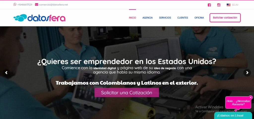 Empresa de desarrollo web Datosfera