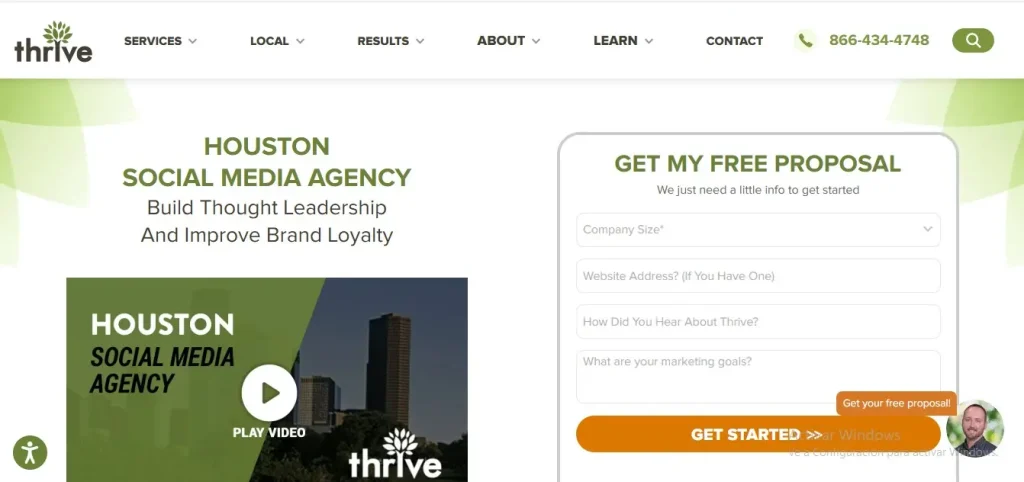 5 mejores agencias Social Media en Houston, Texas Agencia Social Media Thrive