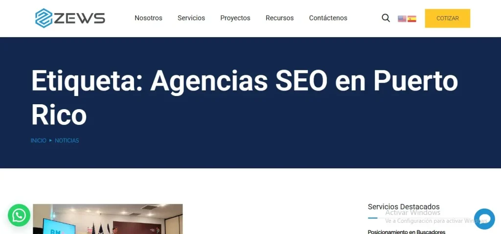 5 mejores agencias SEO en Puerto Rico Agencia Zews