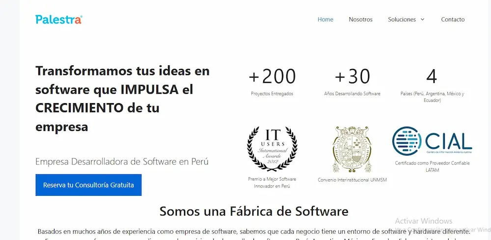 5 mejores empresas de Desarrollo de Software en Perú Empresa Palestra