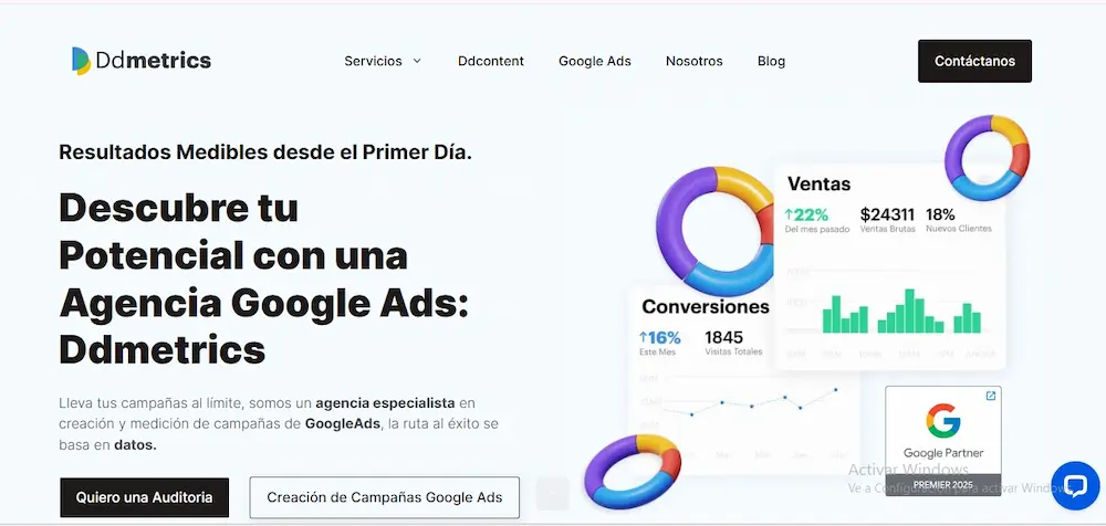 5 mejores agencias de Google ADS en México City Agencia Ddmetrics