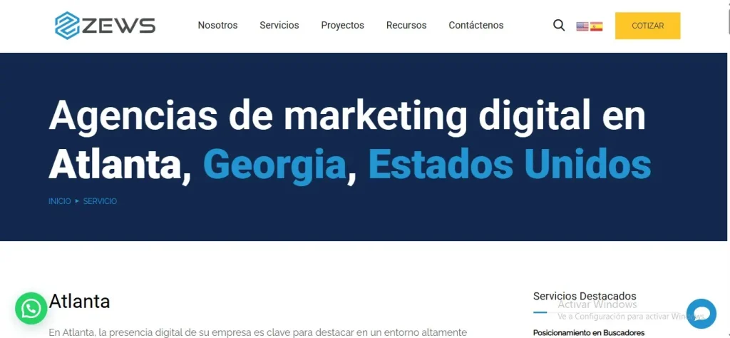 5 mejores agencias de MKT Digital en Atlanta Agencia ZEWS