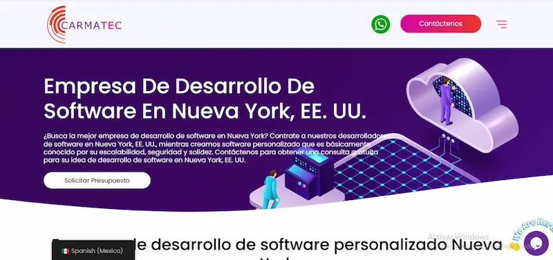 5 mejores empresas de Desarrollo de Apps en New York Empresa Carmatec