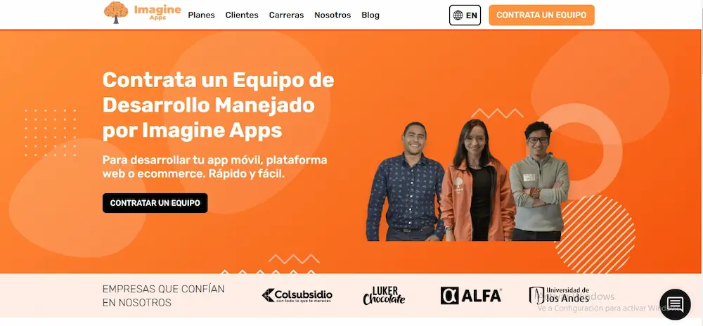 5 mejores empresas de Desarrollo de Apps en Bogotá Colombia Empresa Imagine Apps