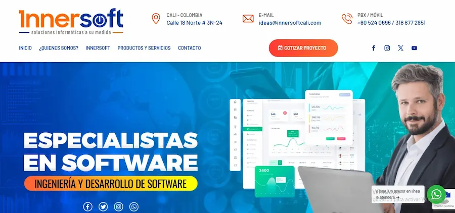 5 mejores empresas de desarrollo de SW en Cali, Colombia Empresa Innersoft