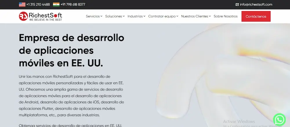 5 mejores empresas de Desarrollo de Software de Aplicación en New York Empresa RichestSoft