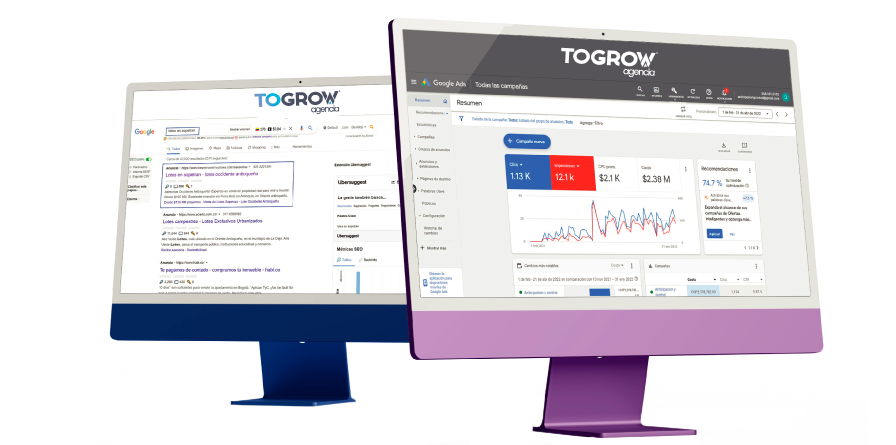 ESTADISTICAS DE LA WEB TOGROW