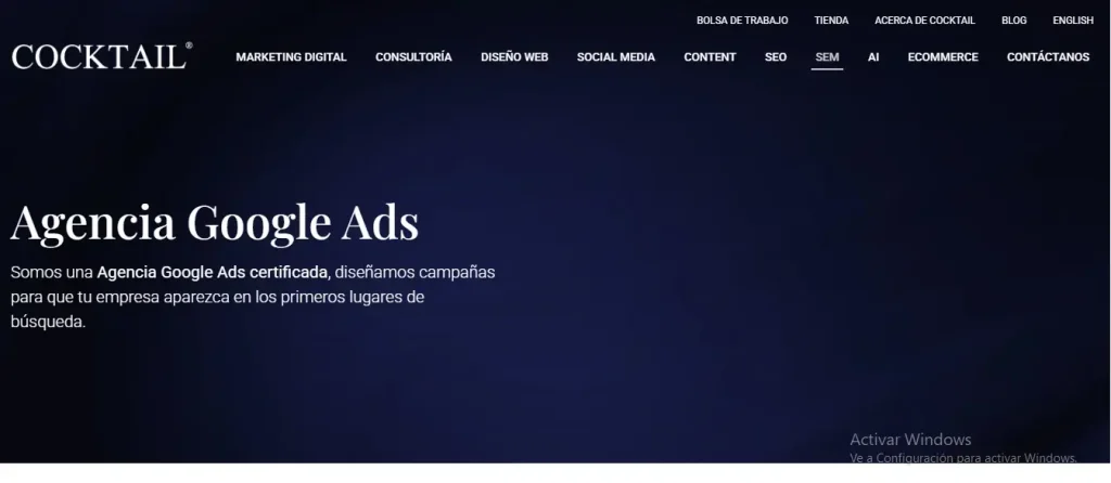 Top 6 Agencias Google ADS Ciudad de México Agencia Cocktail