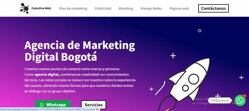 Top 8 agencias de marketing digital Bogotá Agencia Colectivo Web