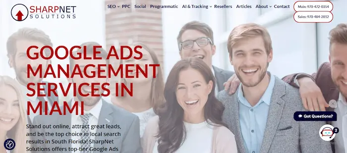 Top 6 agencias de Publicidad PPC en Miami Agencia SharpNet Solutions