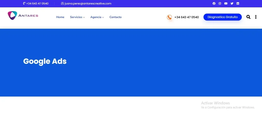Top 5 Publicidad en Google Ads New York Agencia Antares Creative