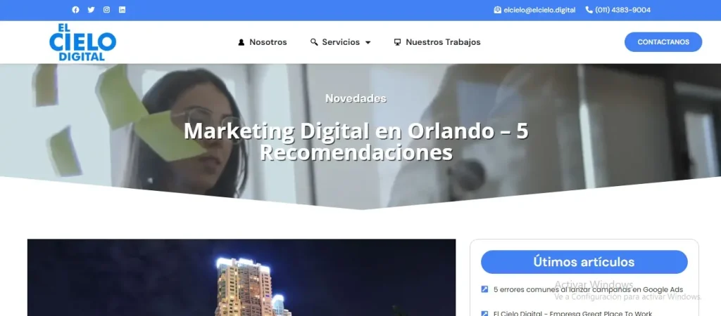 Top 5 Publicidad en Google Ads Orlando Agencia El Cielo Digital
