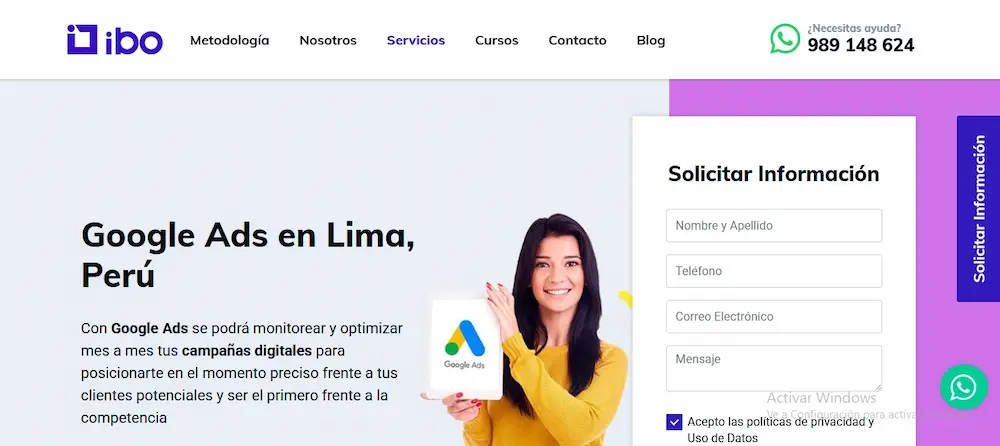 Top 5 Publicidad en Google Ads Lima Agencia IBO.pe