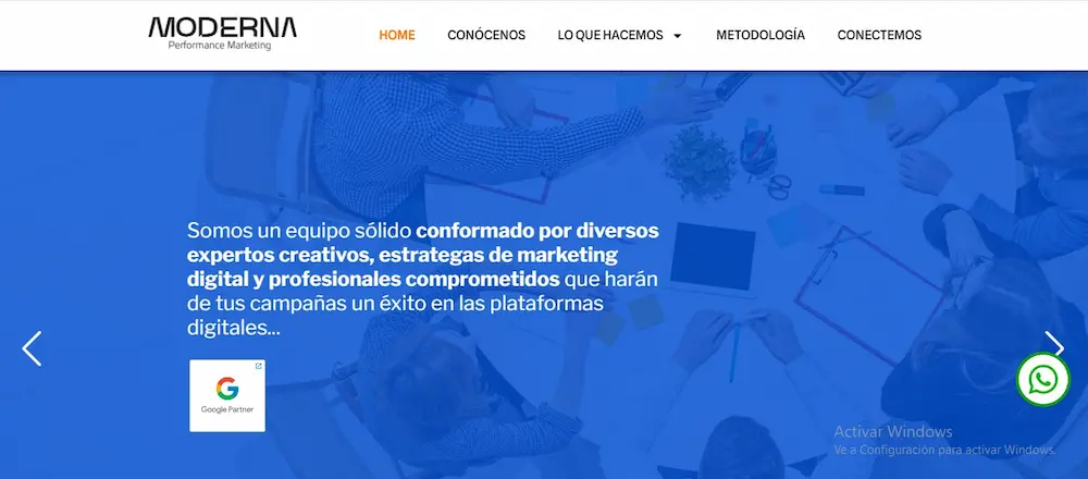 Top 5 Publicidad en Google Ads Perú Agencia MODERNA