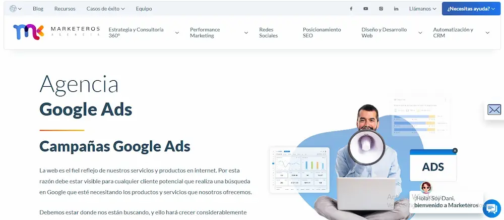 Top 5 Publicidad en Google Ads Colombia Agencia Marketeros