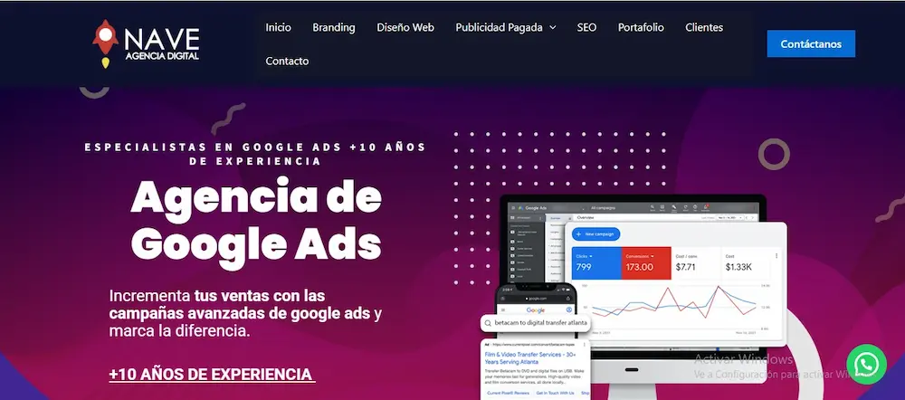 Top 5 Publicidad en Google Ads Perú Agencia NAVE Digital
