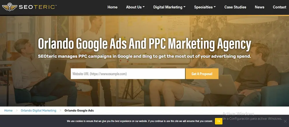 Top 5 Publicidad en Google Ads Orlando Agencia SEOteric