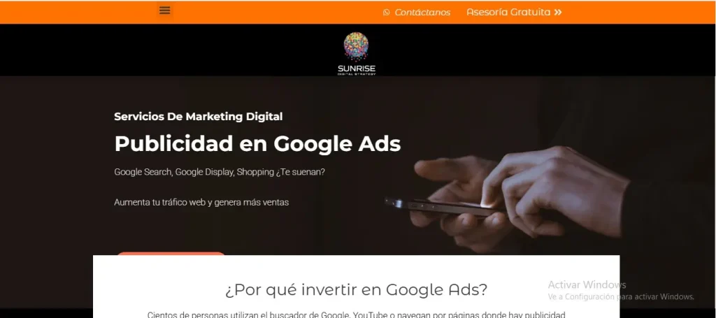 Top 5 Publicidad en Google Ads New York Agencia Sunrise Latam