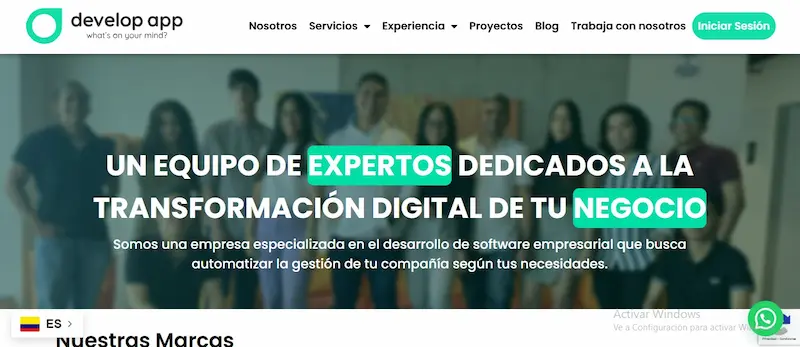 Top 5 Software de Aplicación Barranquilla Empresa Develop App