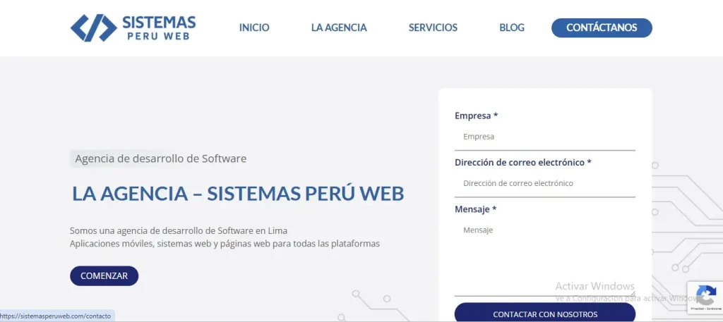 Empresa Sistemas Perú Web