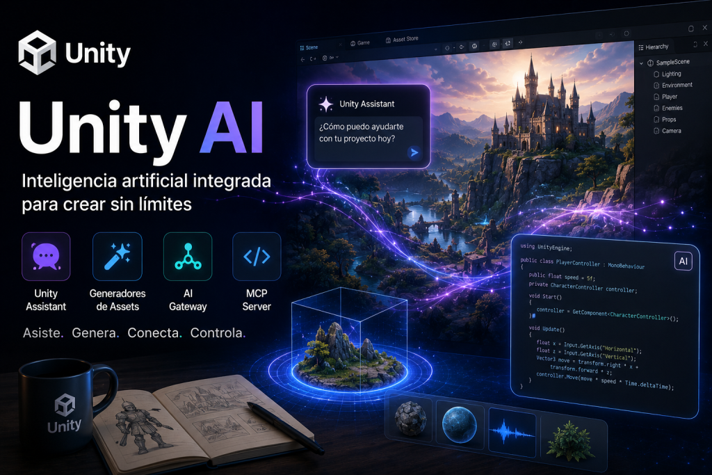 Unity AI: la nueva suite de inteligencia artificial para crear videojuegos