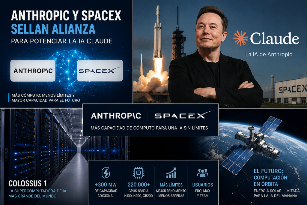 Anthropic y SpaceX: la alianza que podría solucionar el mayor problema de Claude
