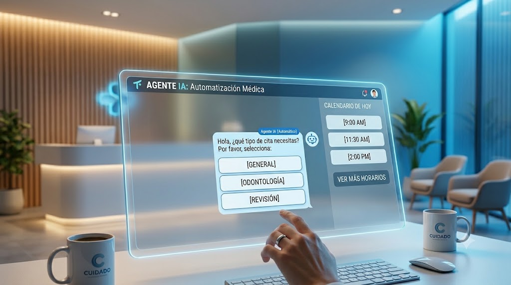 Agentes IA para clínicas y consultorios: automatiza citas y seguimiento de pacientes Agentes IA para clínicas y consultorios