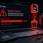Bug de Codex: puede escribir 640 TB al año en tu SSD
