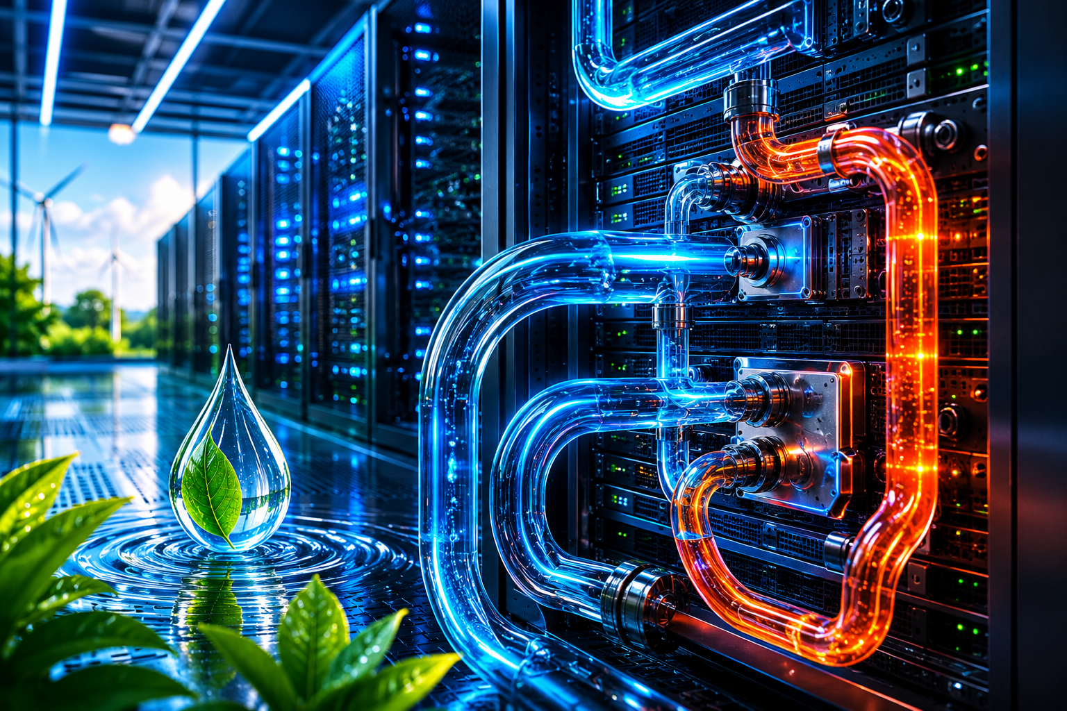 Nvidia quiere enfriar los centros de datos con agua caliente