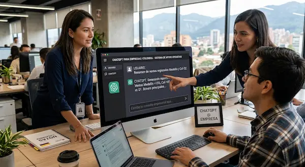 ChatGPT para empresas: casos reales en compañías colombianas ChatGPT para empresas colombianas
