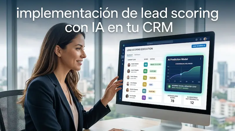 Cómo implementar lead scoring con IA en tu CRM sin ser desarrollador