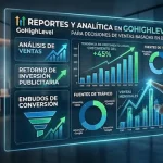 Reportes y analítica en GoHighLevel para decisiones de ventas basadas en datos