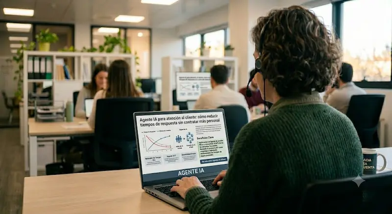 Agente IA para atención al cliente: cómo reducir tiempos de respuesta sin contratar más personal agente ia como reducir tiempos de respuesta